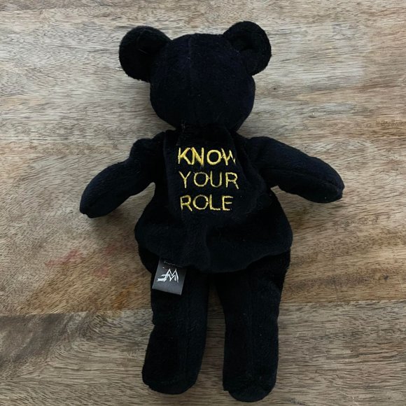 5/$20 WWF Black "The Rock" Attitude Bear Pre-Owned Wrestling WWE - Picture 5 of 9